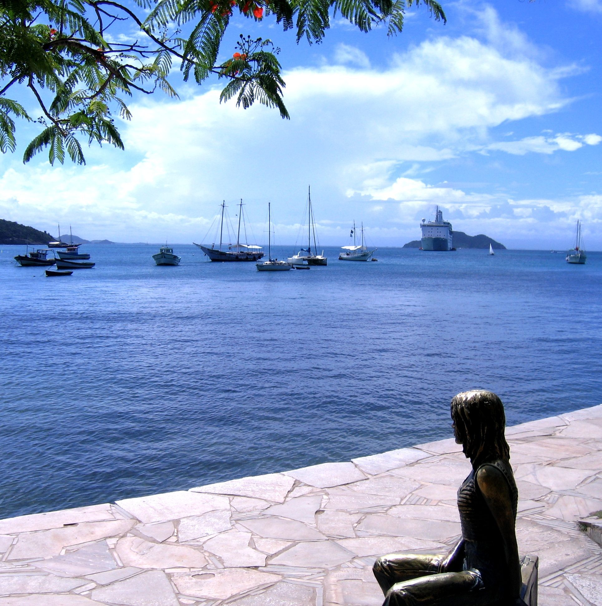 Orla Bardot in Búzios — the promenade named for the French star who made the village famous.