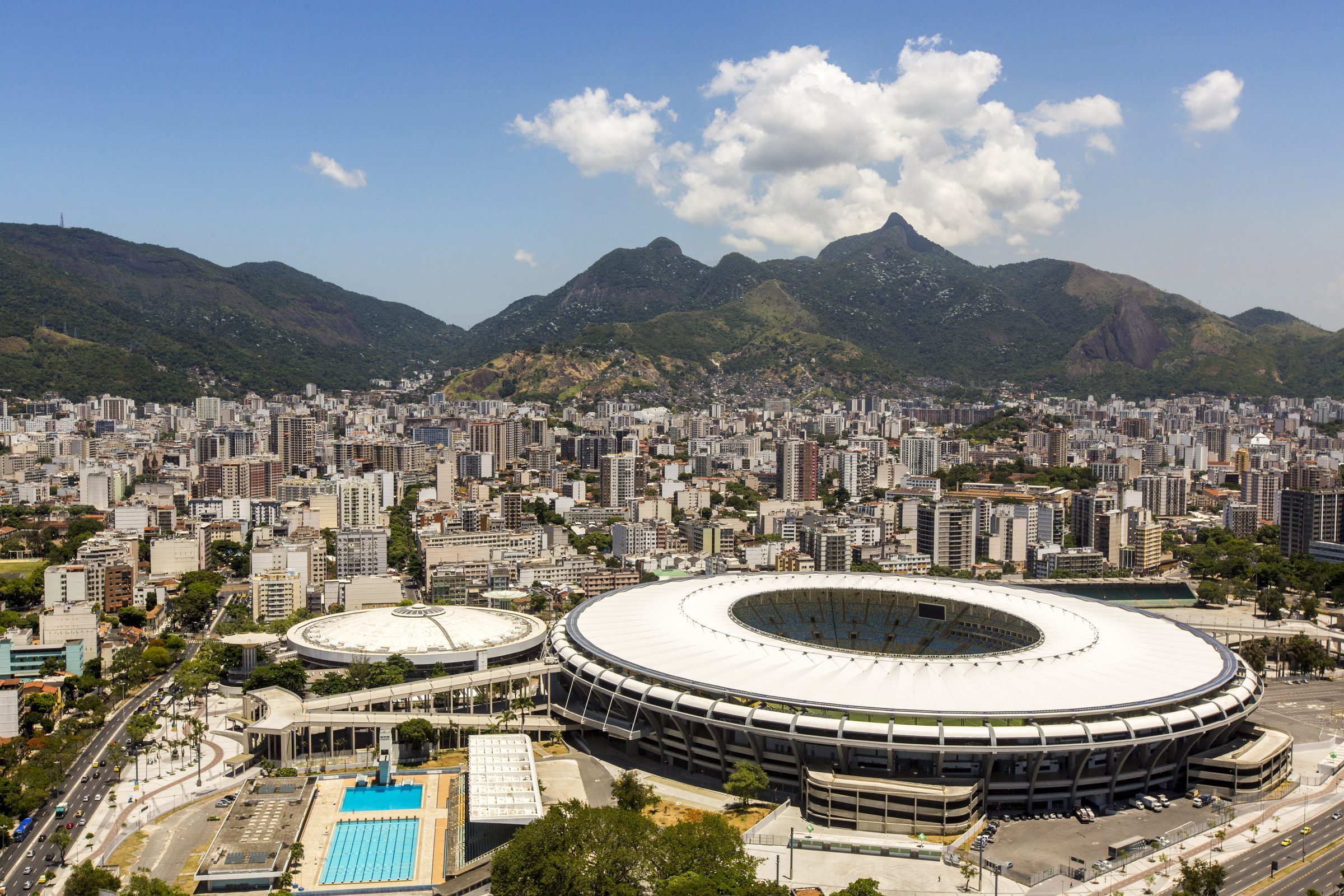 The Maracanã — the cathedral of Brazilian football, rebuilt for the 2014 World Cup.